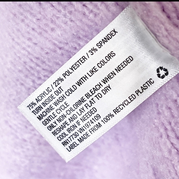 Wild Fable lavender ruffled shoulder mock neck - Picture 7 of 7